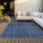 Calista Blue Washable Indoor-Outdoor Rug - -22714503