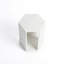 Table d'appoint hexagonale en marbre blanc naturel