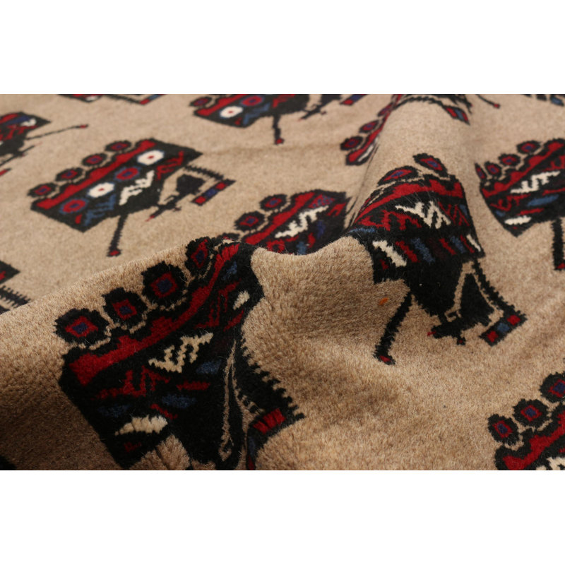 Tapis brun clair Rare War 2 pi 9 po x 4 pi 9 po