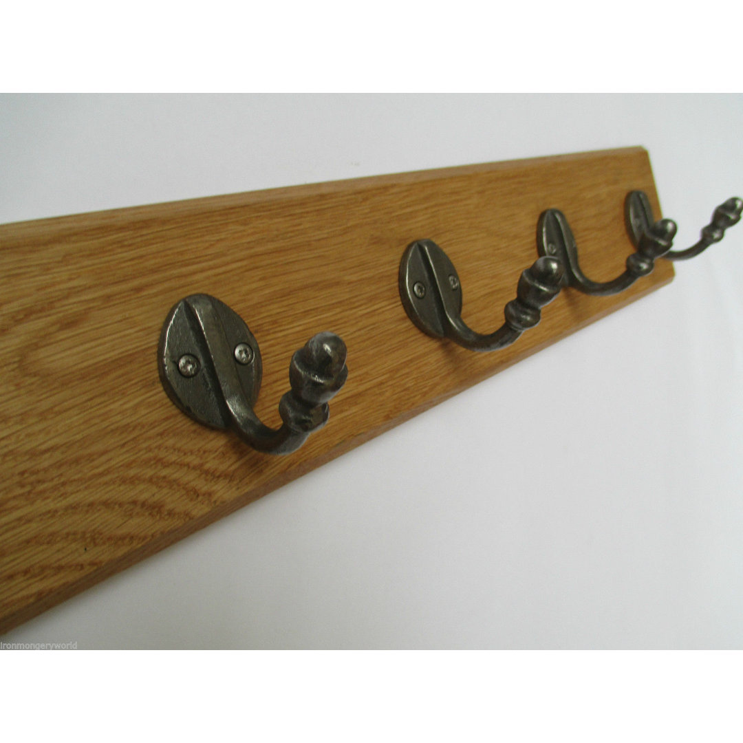 Solid Wood 7 - Hook Wall Mounted Coat Rack