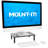 Mount-It! Height Adjustable Metal Monitor Riser 2-Pack Fits Up to 32" Screens, 44 Lbs. Capacity