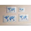 Magnetic Memo Board Whiteboard - 90 x 60 cm - With Marker and Magnets - World map watercolor