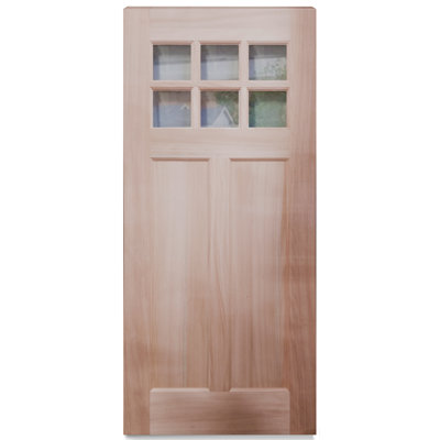 Creative Entryways 36 in. x 79 in. 6 -Lite Slab Front Entry Door