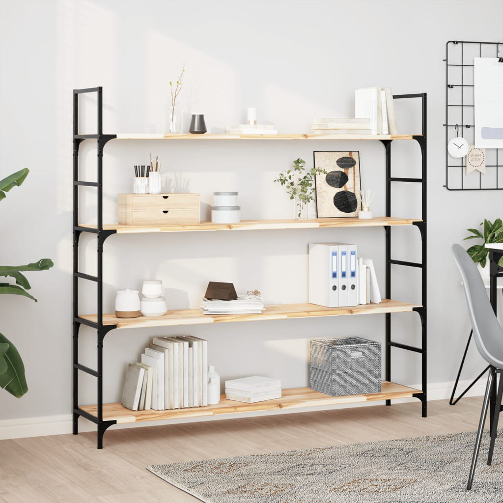 Floating Shelves 2 Pcs Untreated Solid Wood Acacia