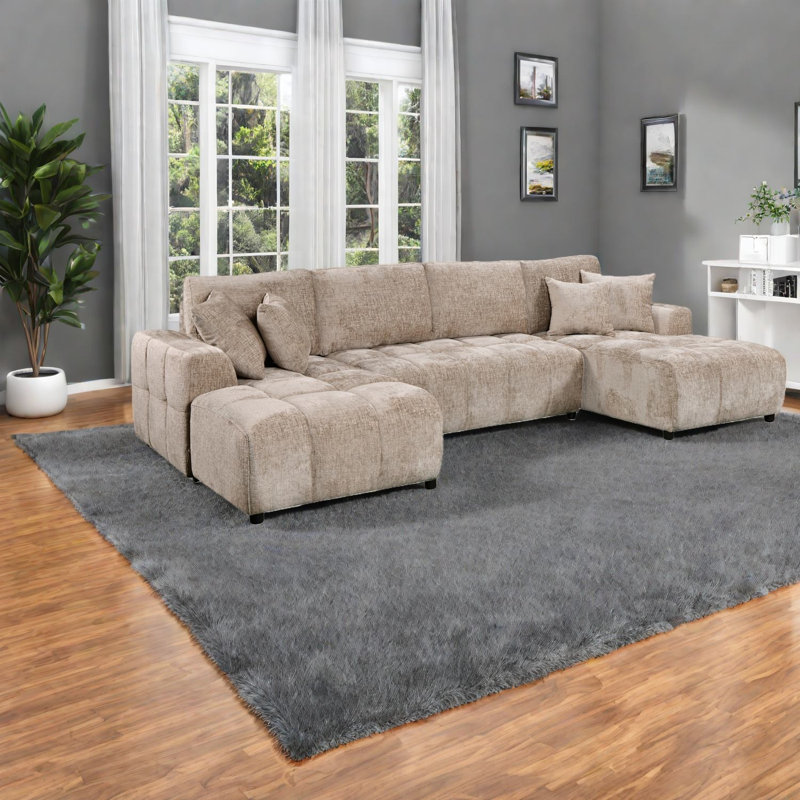 Large Multifunctional Sofas, Upholstered Design With Storage For Home