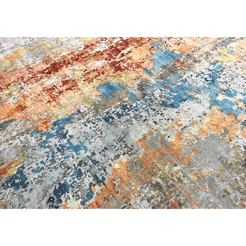 Camouflage Area Rug in Multi-Colored, Rectangle 2' x 3'