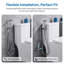 Vaporisateur de bidet à deux modes, jet doux et à jet avec aérateur, acier inoxydable étanche, tuyau de 59 po, pour toilette