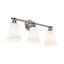 Lavabo / vasque 3 lumières Bolzano Fusion - nickel brossé Fusion-125018677-125018679