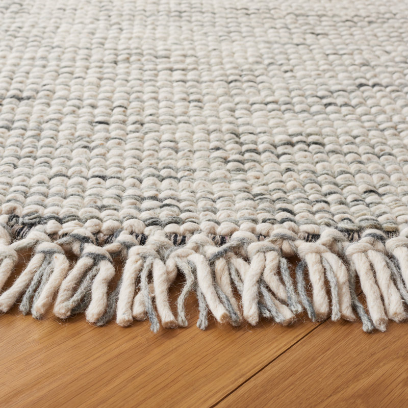 Tapis vert sauge / ivoire Kata 902, Rond 6 pi