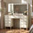 Adwin 51.1'' W Makeup Vanity with Lighted Mirror, 9 Drawers and Divided Storage