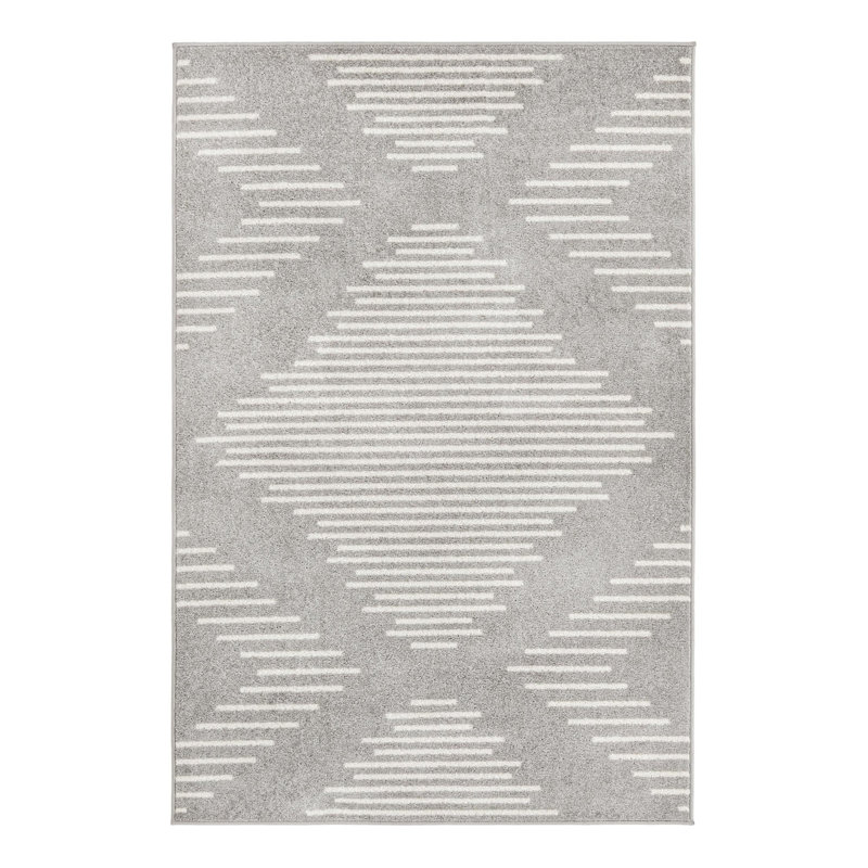 Synthetic Geometric Indoor Rug, Rectangle 4'1" x 6'1"