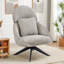 Fauteuil d'appoint pivotant avec coussin Areyah-231320034