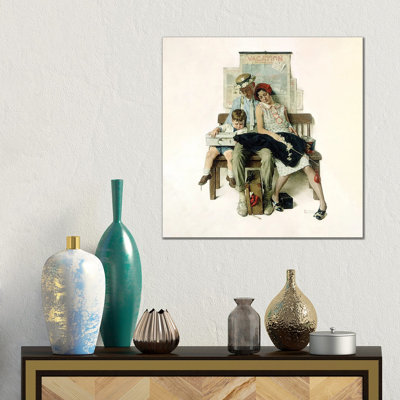 Family Home from Vacation by Norman Rockwell - 1 Piece Wall Art on Canvas