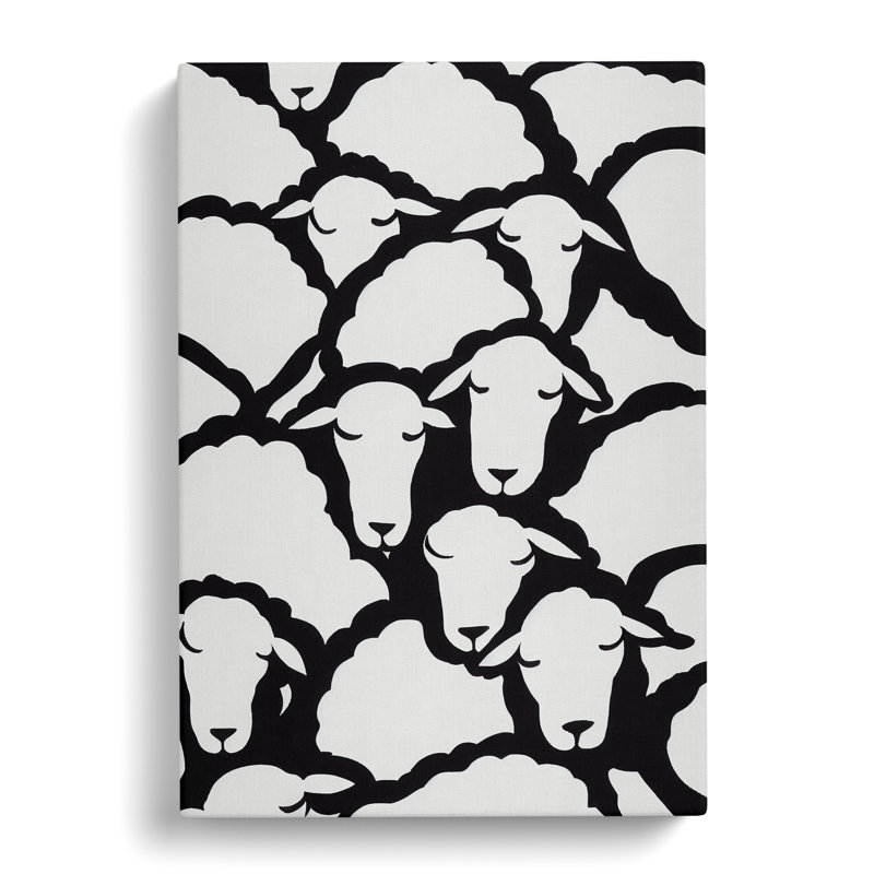 XV1022-3764X Resting Sheep - Print, Wrapped Canvas, 50cm H x 35cm W, No Matte