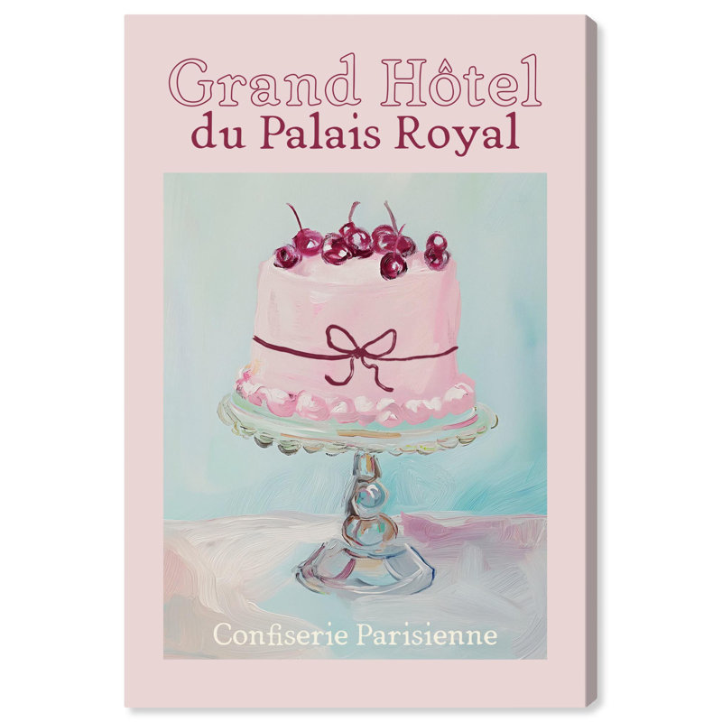 Grand Hotel Coquette Trendy Art on Canvas, 36" x 24"
