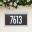 Metallic Crystal LED Lighted Futura Engraved 1-Line Address Sign-295264820-295264821