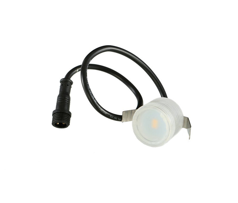 Luminaire d'extérieur encastré, Nickel brossé