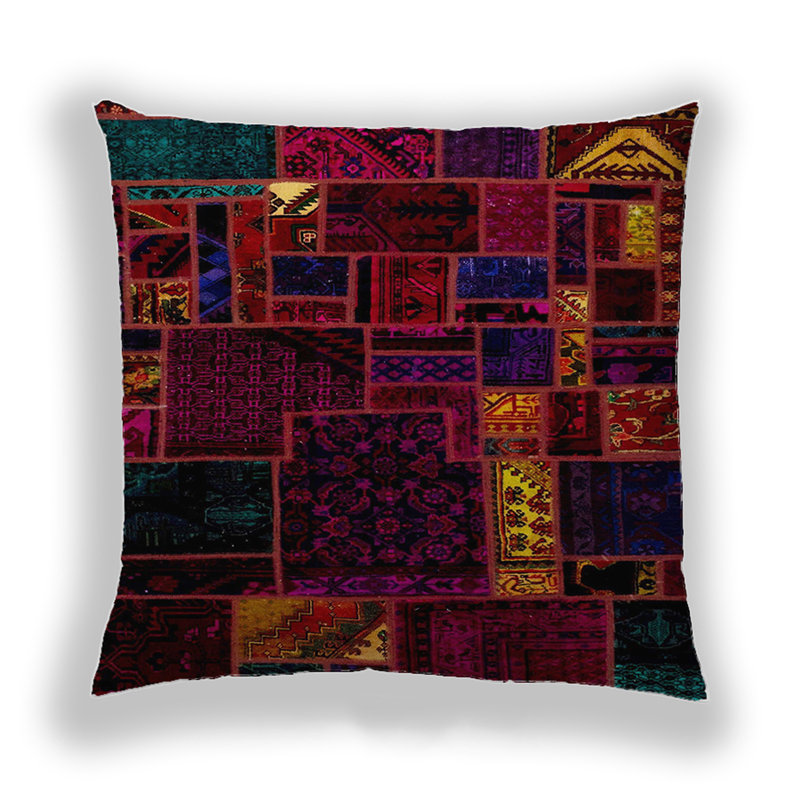 Abstract 2032 Throw Pillow, Microsuede