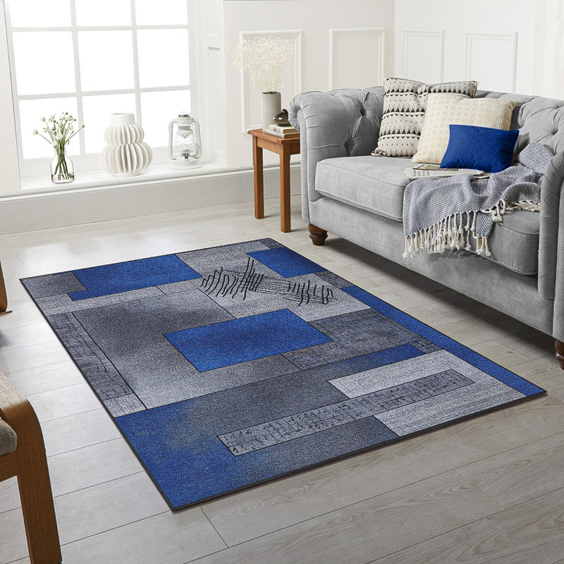 Bessan Abstract Area Rug, Rectangle 80 x 150cm