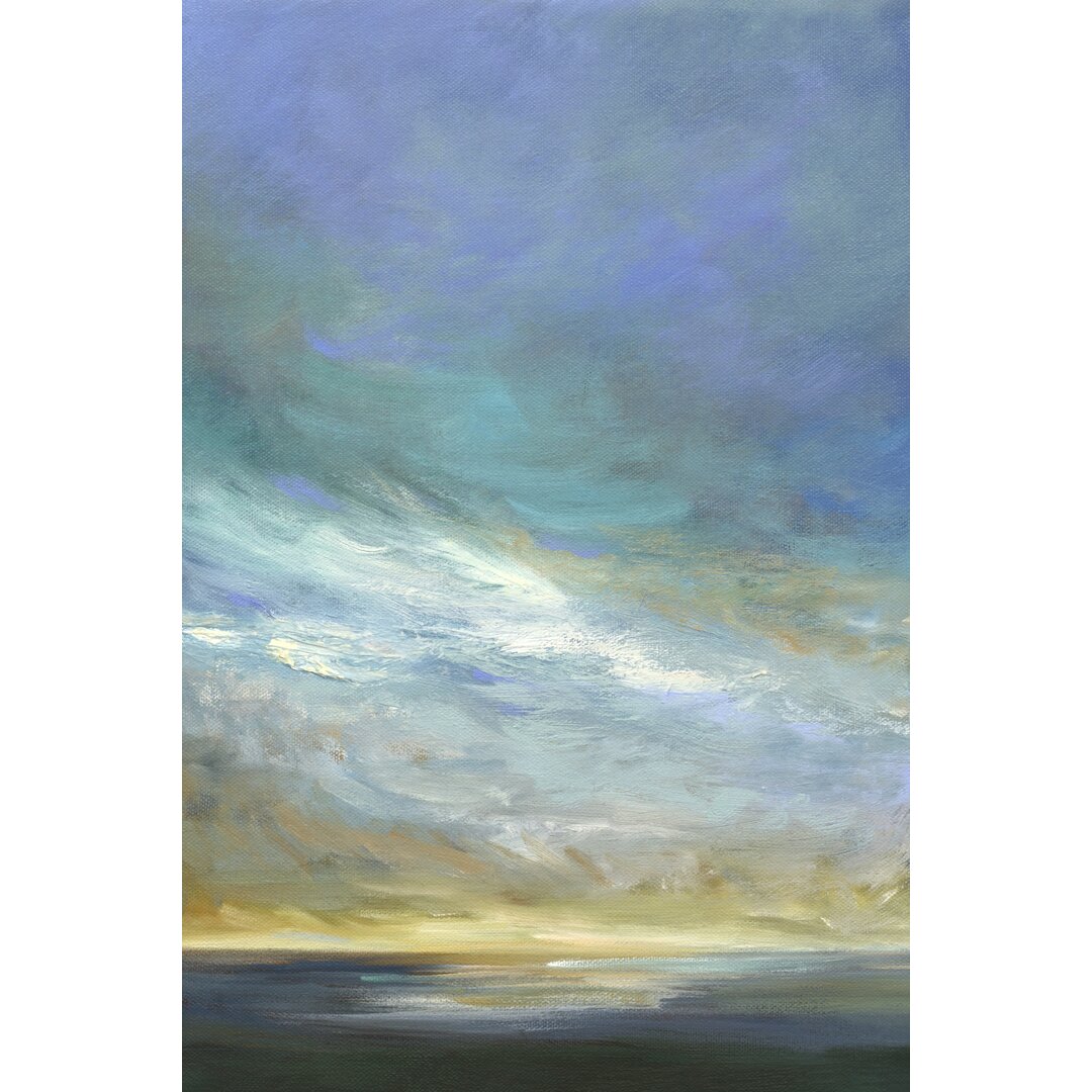 Leinwandbild Coastal Clouds Triptychon II von Sheila Finch