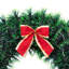 17" Green Tinsel Artificial Christmas Wreath With A Bow