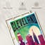 «Colorful Cleveland Skyline», reproduction sur toile-1403074687