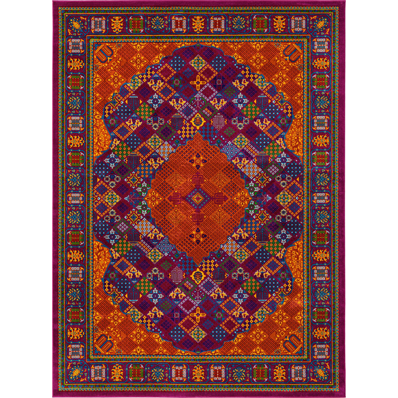 Malaija Oriental Indoor Rug, Rectangle 9' x 12'