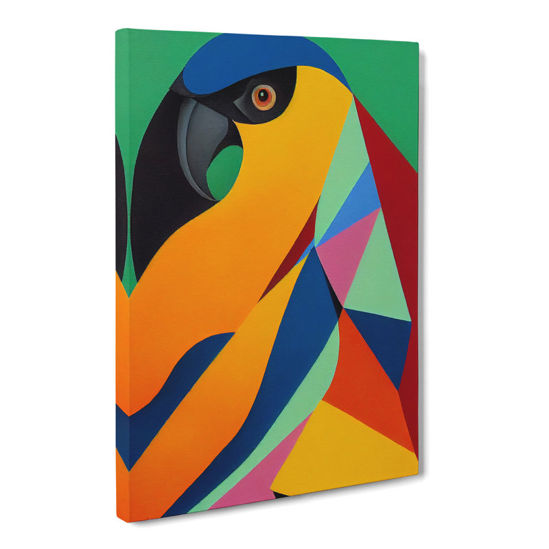 Cockatoo Cubism - Wrapped Canvas, 76cm H x 50cm W x 3cm D
