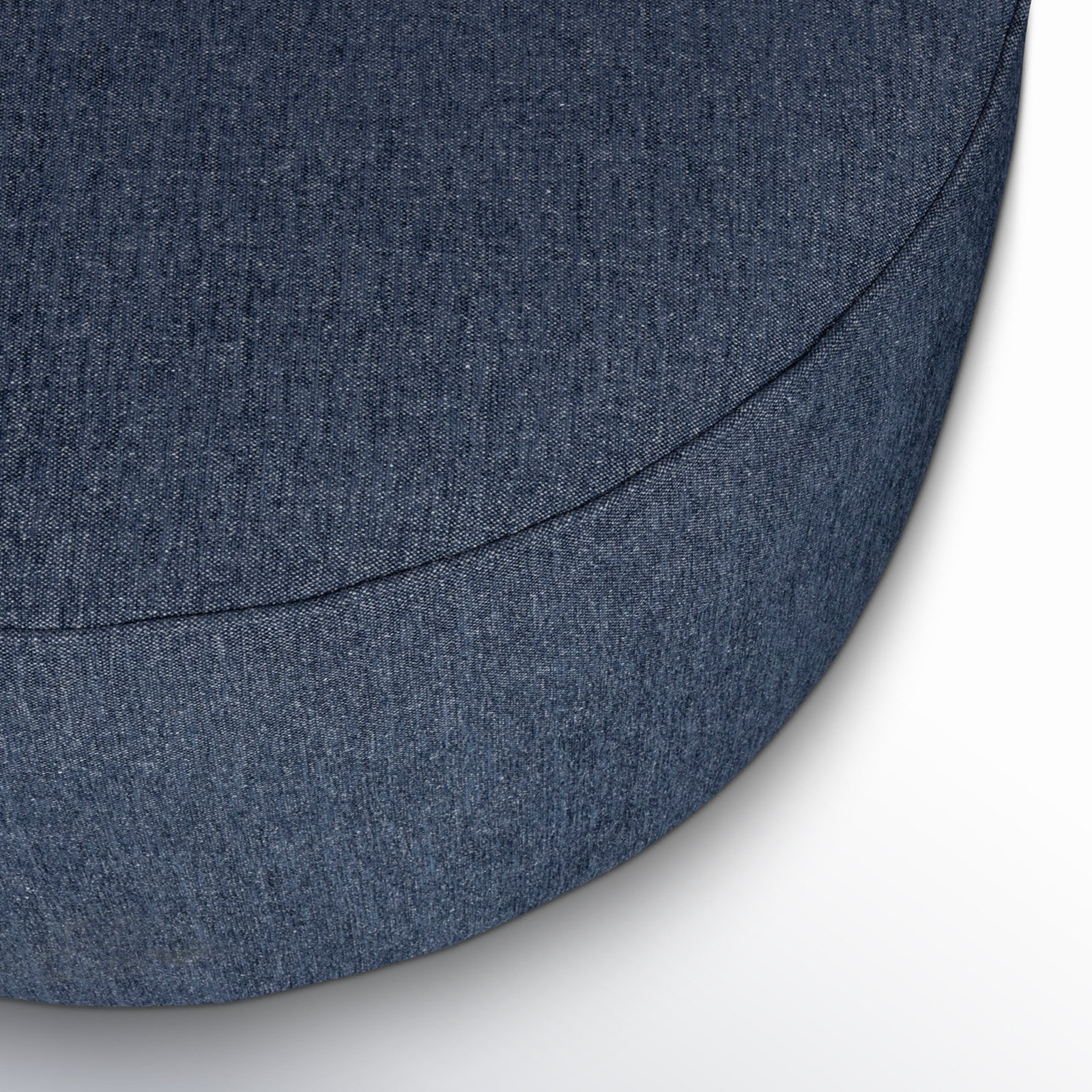 Murano Upholstered Ottoman, Hero Indigo
