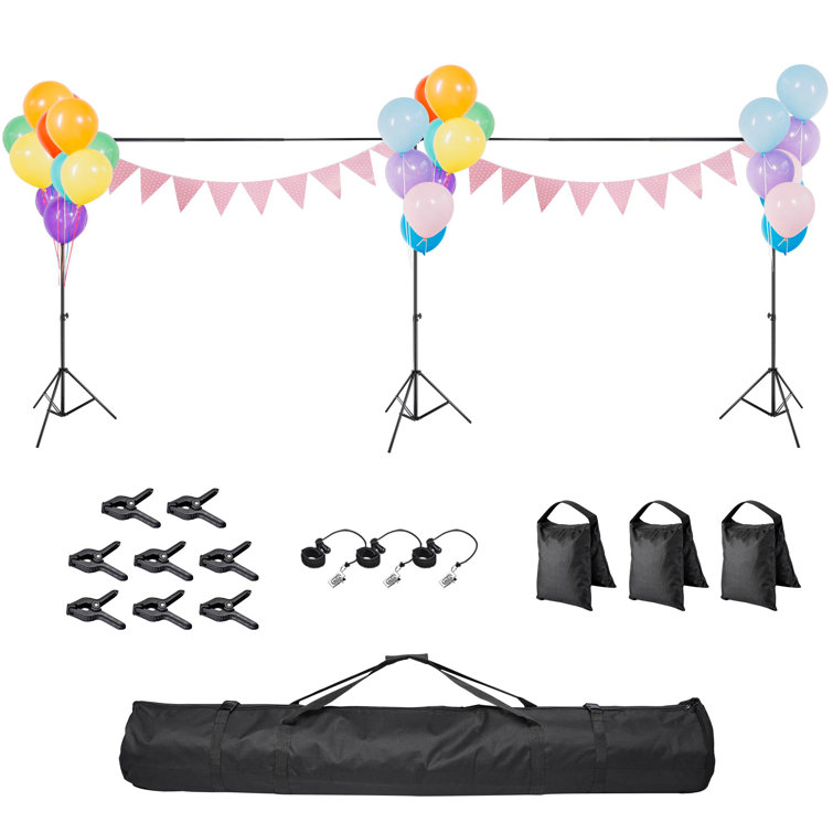 Adjustable Backdrop Support System Stand Photography Lighting Kit