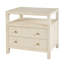 28 po Celine W - table de chevet 2 tiroirs avec tablette, beige-1850831060