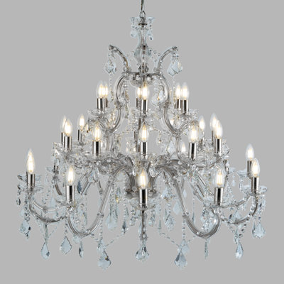 Kelly 30 - Light Candle Style Chandelier