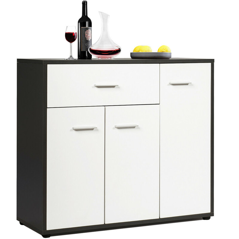 Alyssaann 88cm Solid Wood Sideboard
