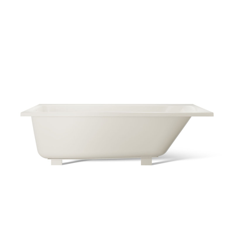 Avec 60 In. X 42 In. Drop-In Bath, Off White