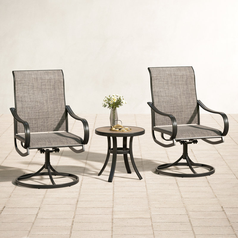 Alyah 2 - Person Patio Dining Set with Round Table