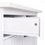 Îlot de cuisine avec armoire de rangement pour poubelle, chariot de cuisine avec abattant, support à épices, porte-serviettes et tiroir, îlot de cuisine sur roulettes avec tablette réglable-389598322