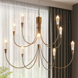 Très grand lustre de salle à manger à DEL à 10 lumières à intensité variable classique / traditionnel Otho