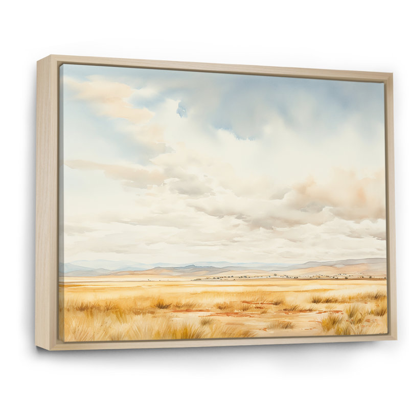 Tranquil Meadow Moments I, Cadre naturel flottant, H 34 po x l 44 po x P 1,5 po