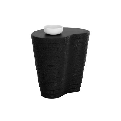 Concrete Outdoor Side Table - Black by Latitude Run