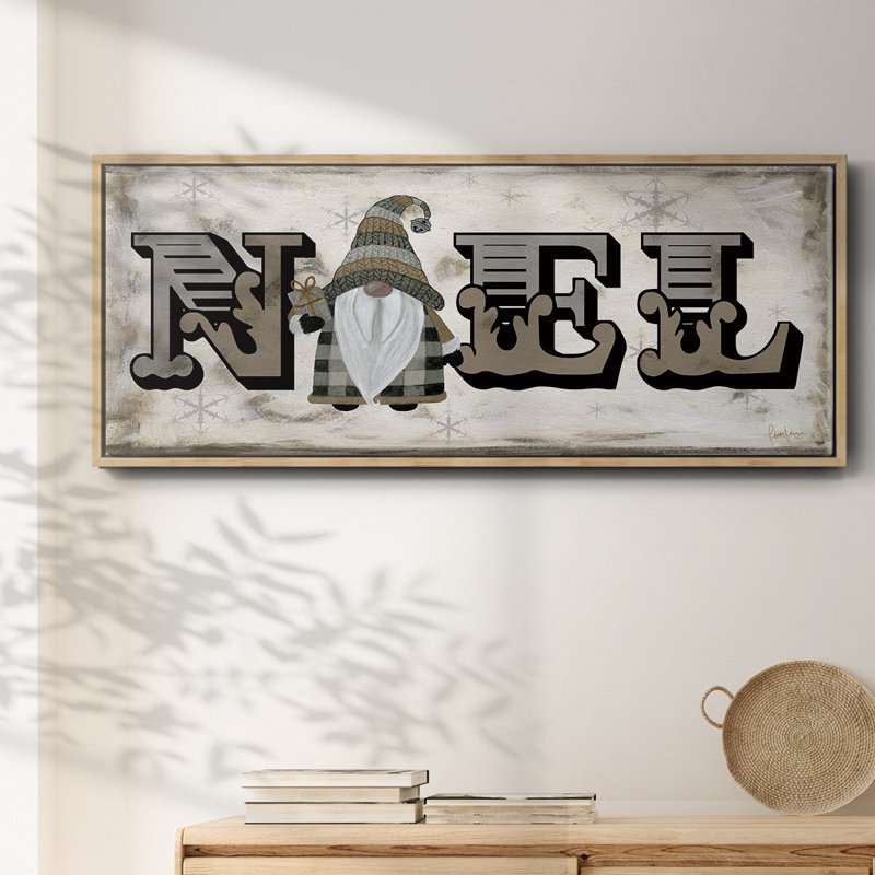 Winter Wonderland Friends Noel - toile encadrée, H 12 po x l 30 po