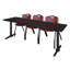 Table de formation Neyland Cain T-Base et 3 chaises empilables-32520359-32520364