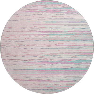 Premium Machine Washable Lyndhurst AMF996 Stripes Rug