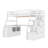 Graettinger Kids Twin Loft Bed with Drawers-1221813582