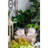 8.3X7x4.7 Inches Beige Textured Decorative Sand And Cement Planter For Bohemian Decor With Plant Combinations Indoor Arrangements
