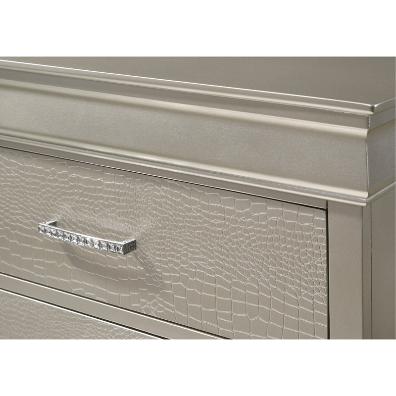 Mobilier de chambre à coucher 1pc moderne Glam, Beige