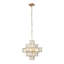 Lustre géométrique unique à 6 lumières