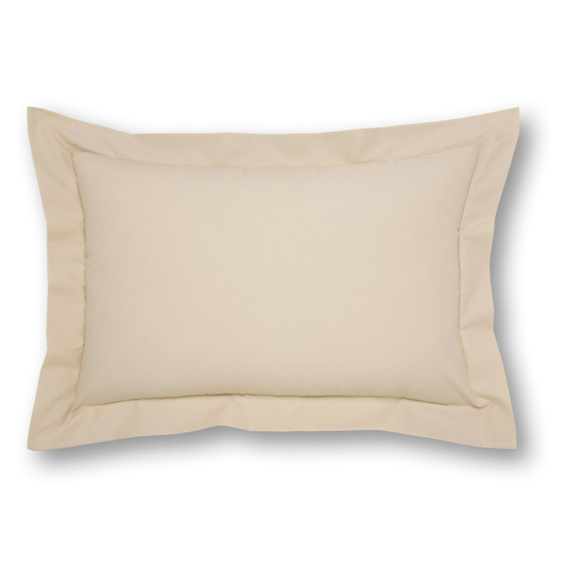 Izyan Cotton Blend Standard Pillow Case, Biscuit