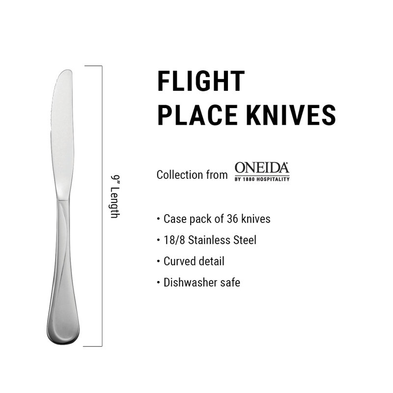 Flight Place Knives by Oneida (18/8)