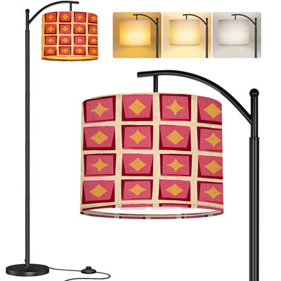  Lampe sur pied arc rétro Mid Century