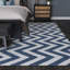 Chevron Wool Hand Woven Area Rug-1187018038